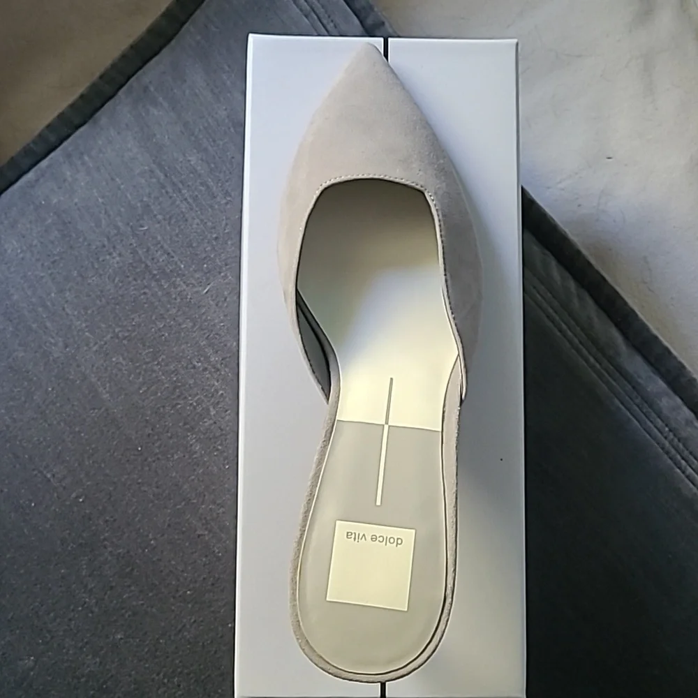 Dolce Vita Mules Rhyme Grey Suede Size 9.5 NIB - Picture 8 of 10